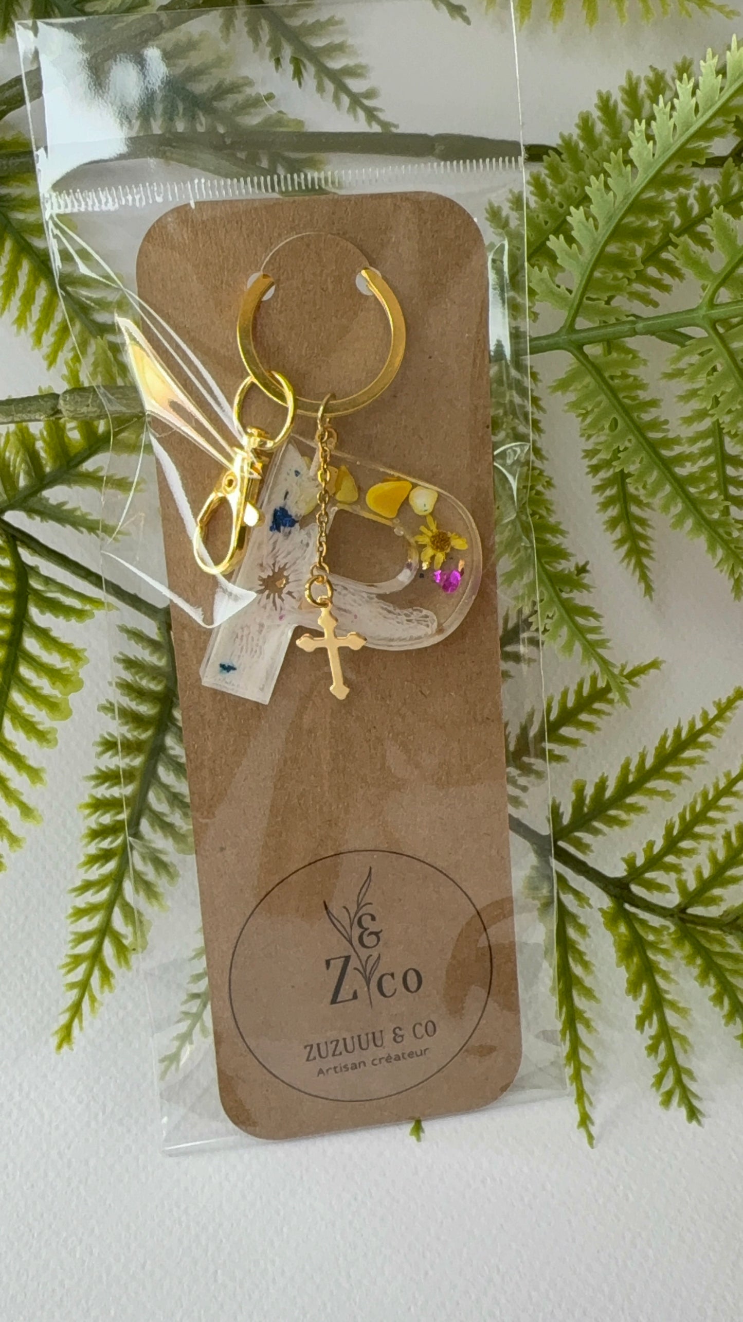 Porte-clés collection lettres Dorés