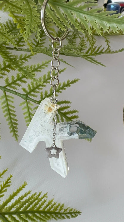 Porte-clés collection lettres Argentés