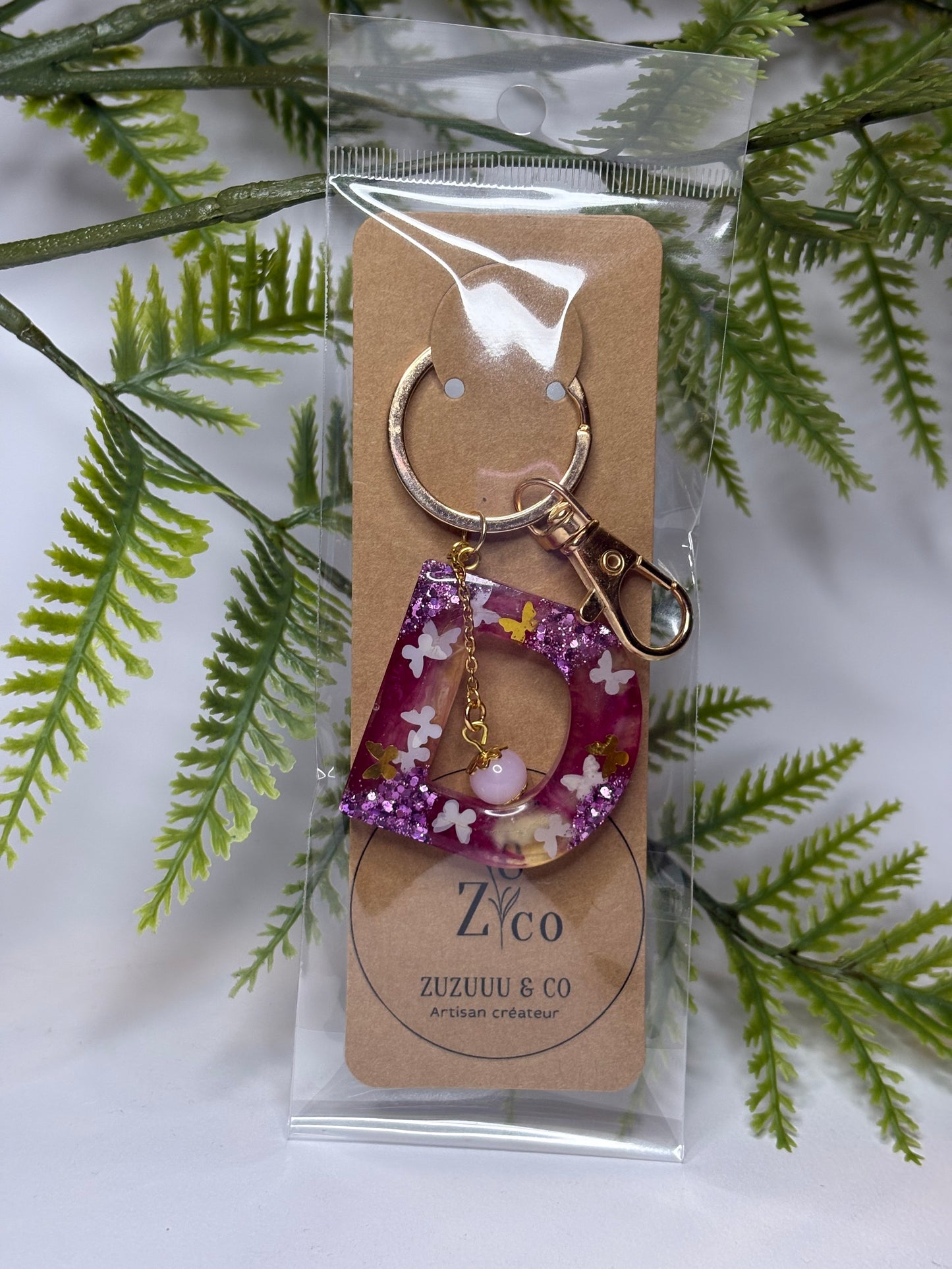 Porte-clés collection lettres Dorés