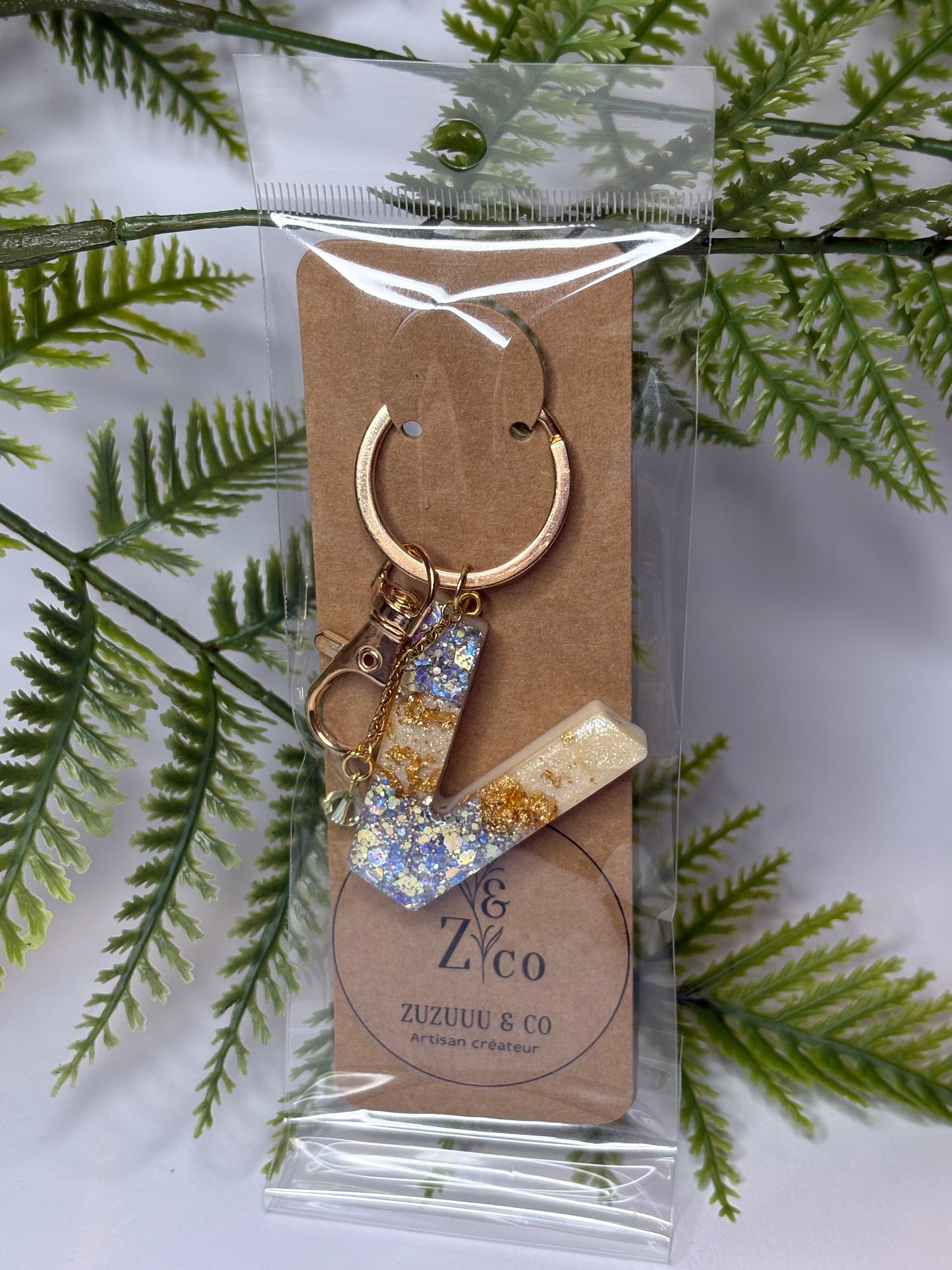 Porte-clés collection lettres Dorés