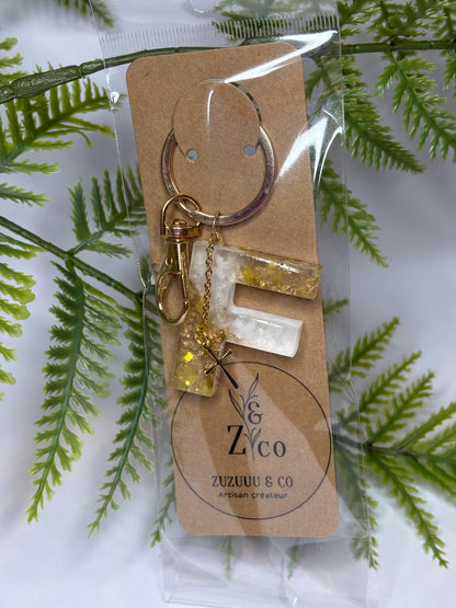 Porte-clés collection lettres Dorés