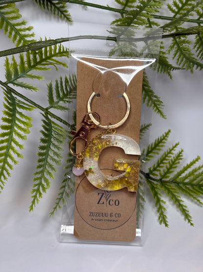 Porte-clés collection lettres Dorés