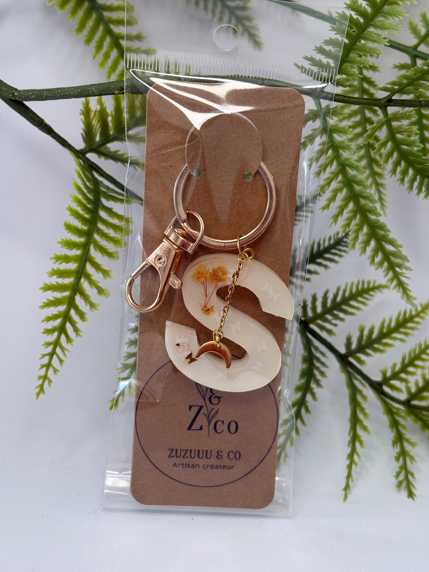 Porte-clés collection lettres Dorés