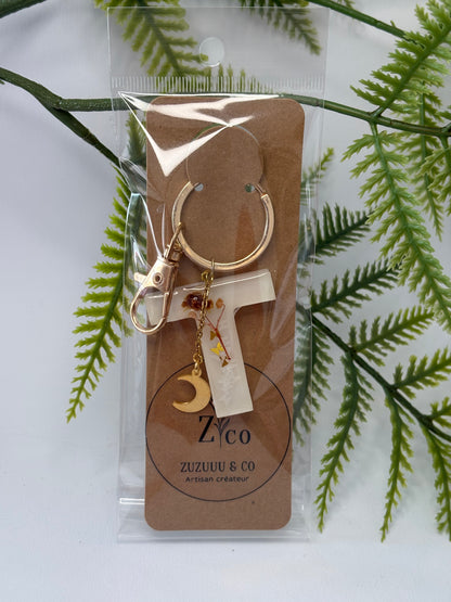 Porte-clés collection lettres Dorés