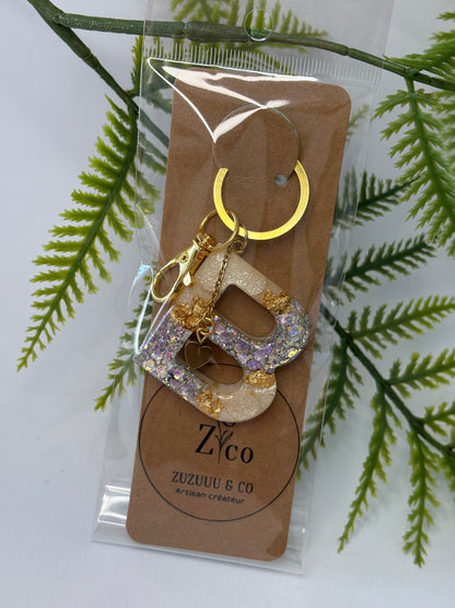 Porte-clés collection lettres Dorés