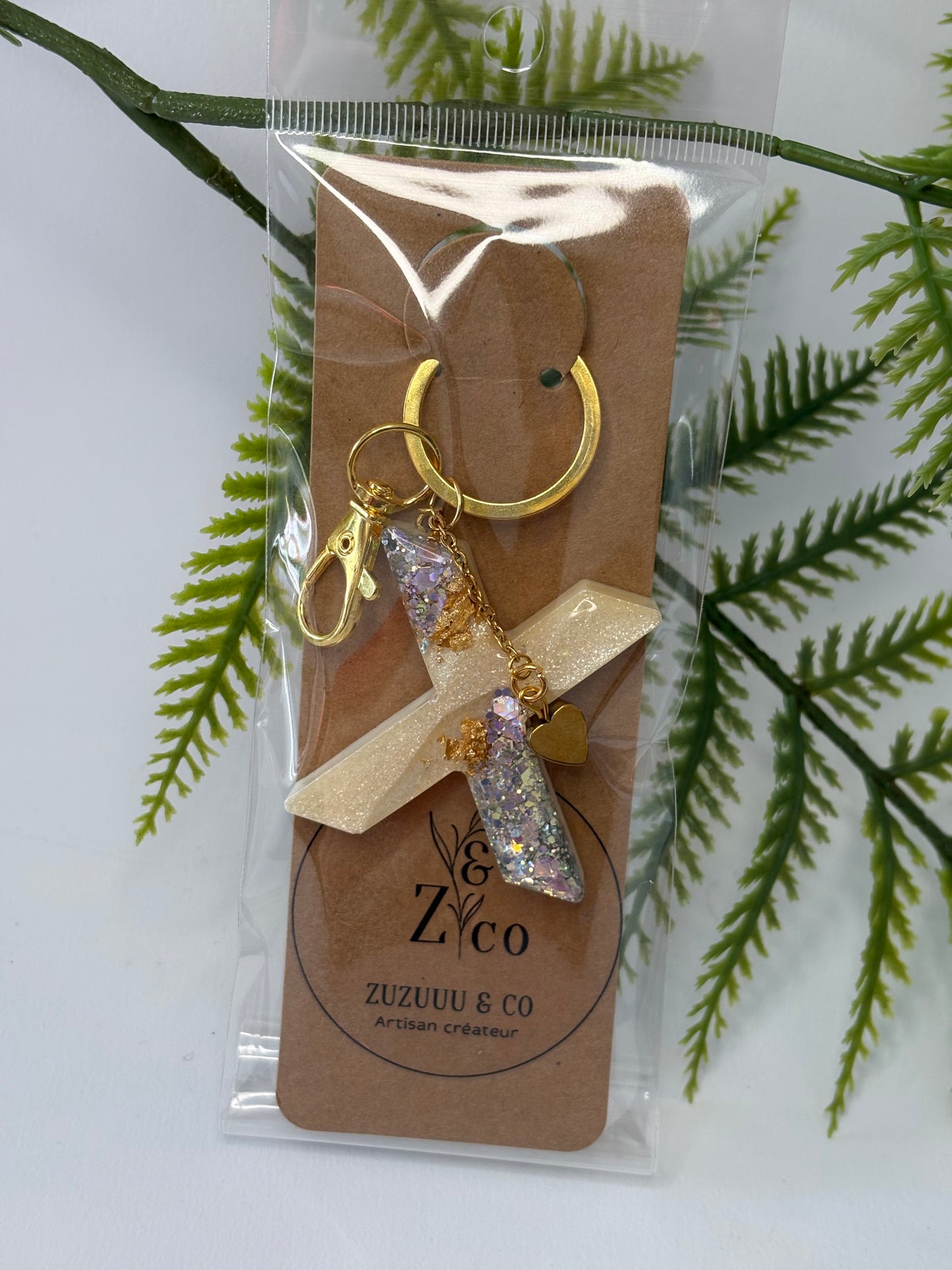 Porte-clés collection lettres Dorés