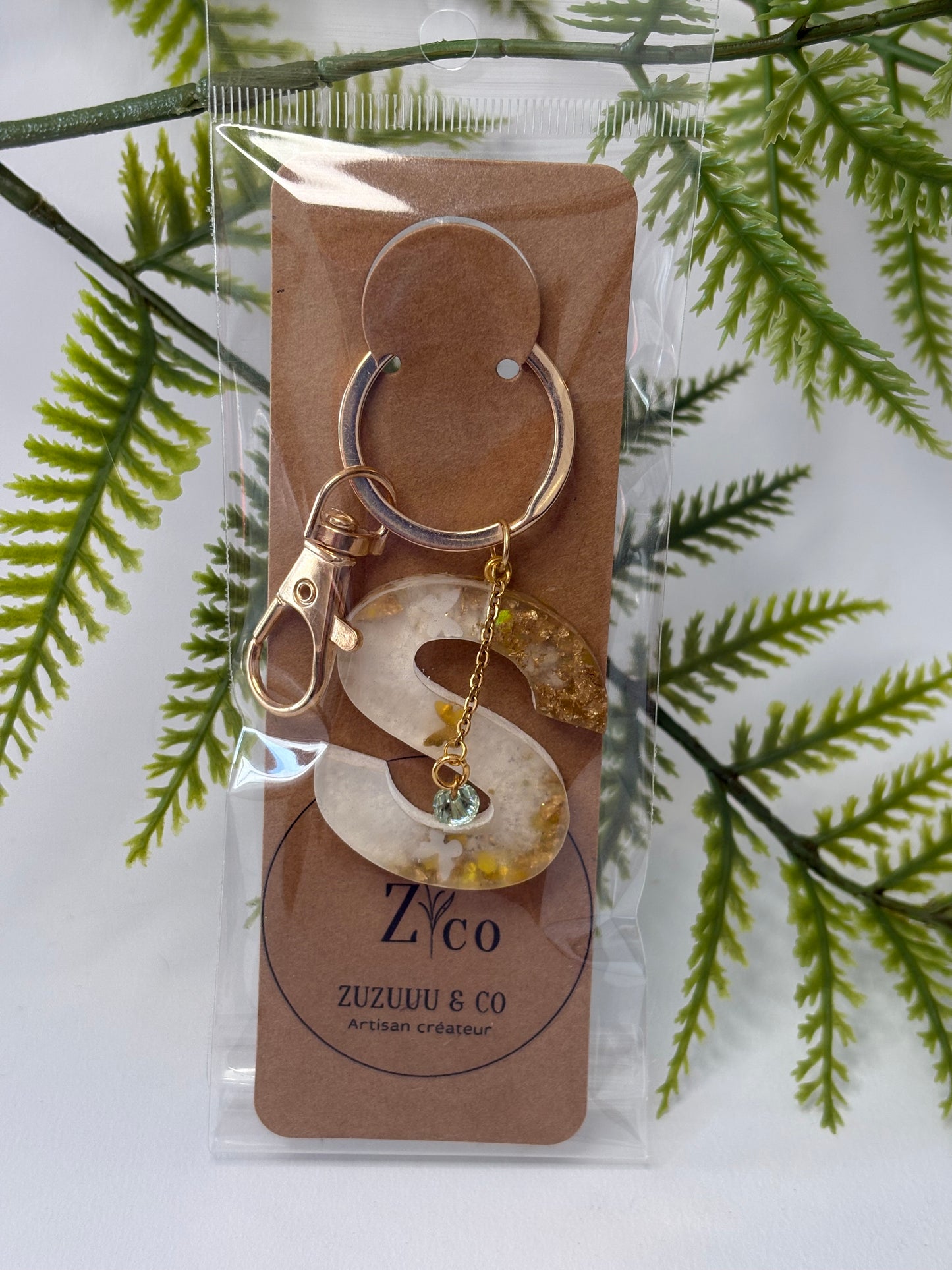 Porte-clés collection lettres Dorés