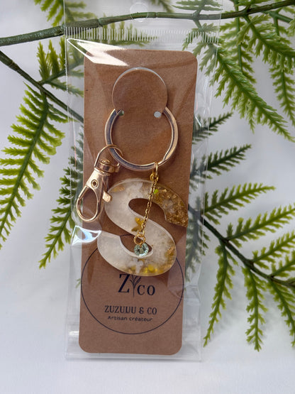 Porte-clés collection lettres Dorés