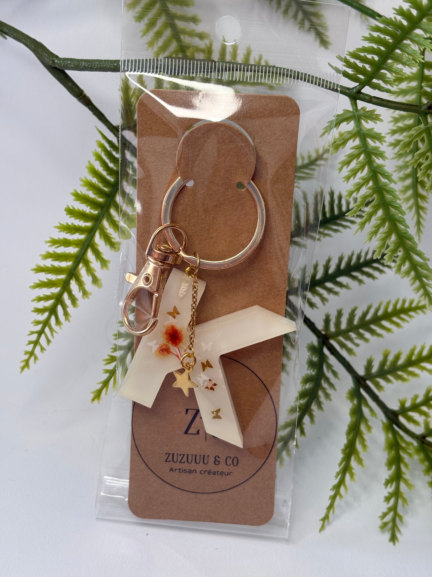 Porte-clés collection lettres Dorés