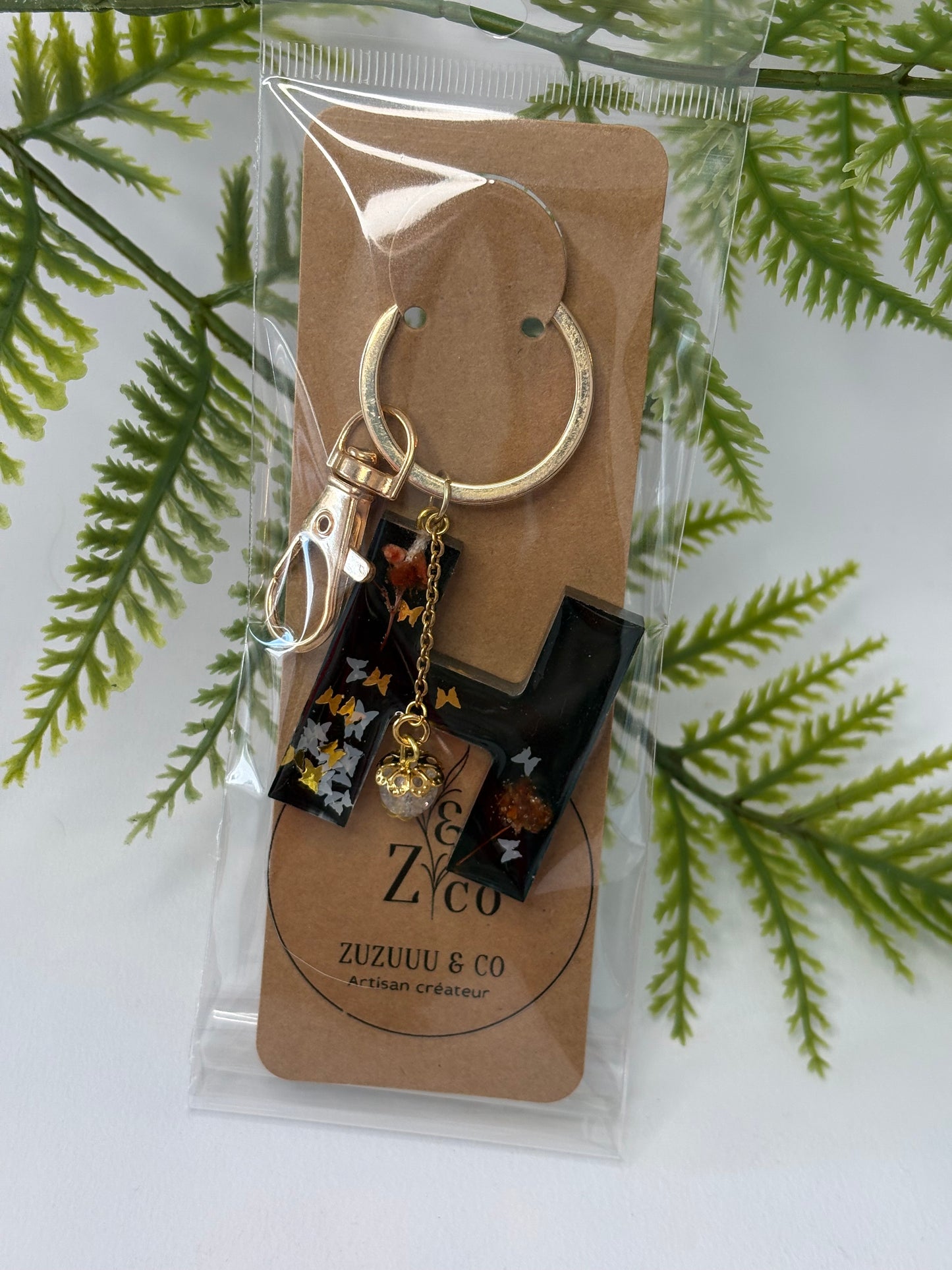 Porte-clés collection lettres Dorés