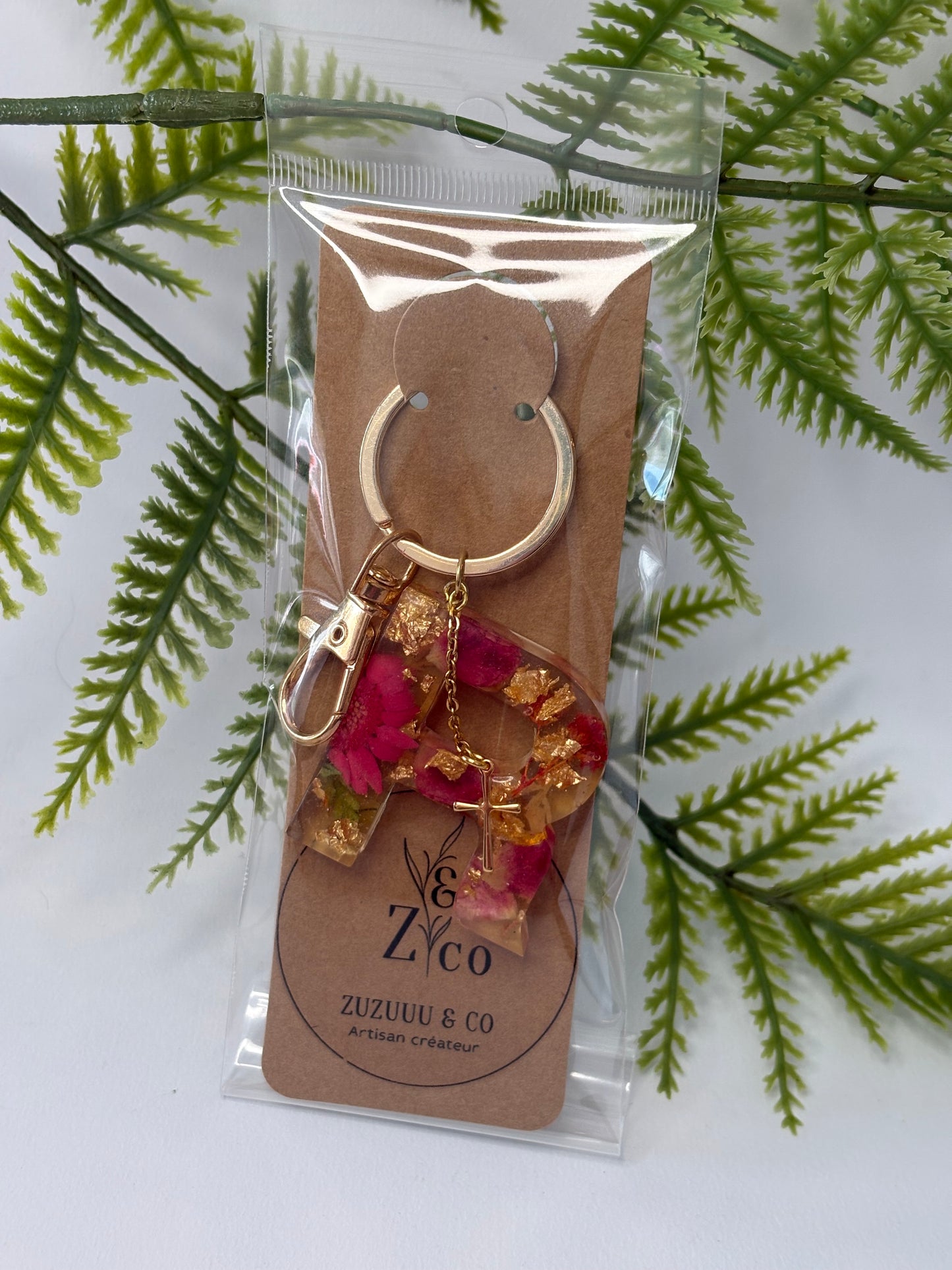 Porte-clés collection lettres Dorés