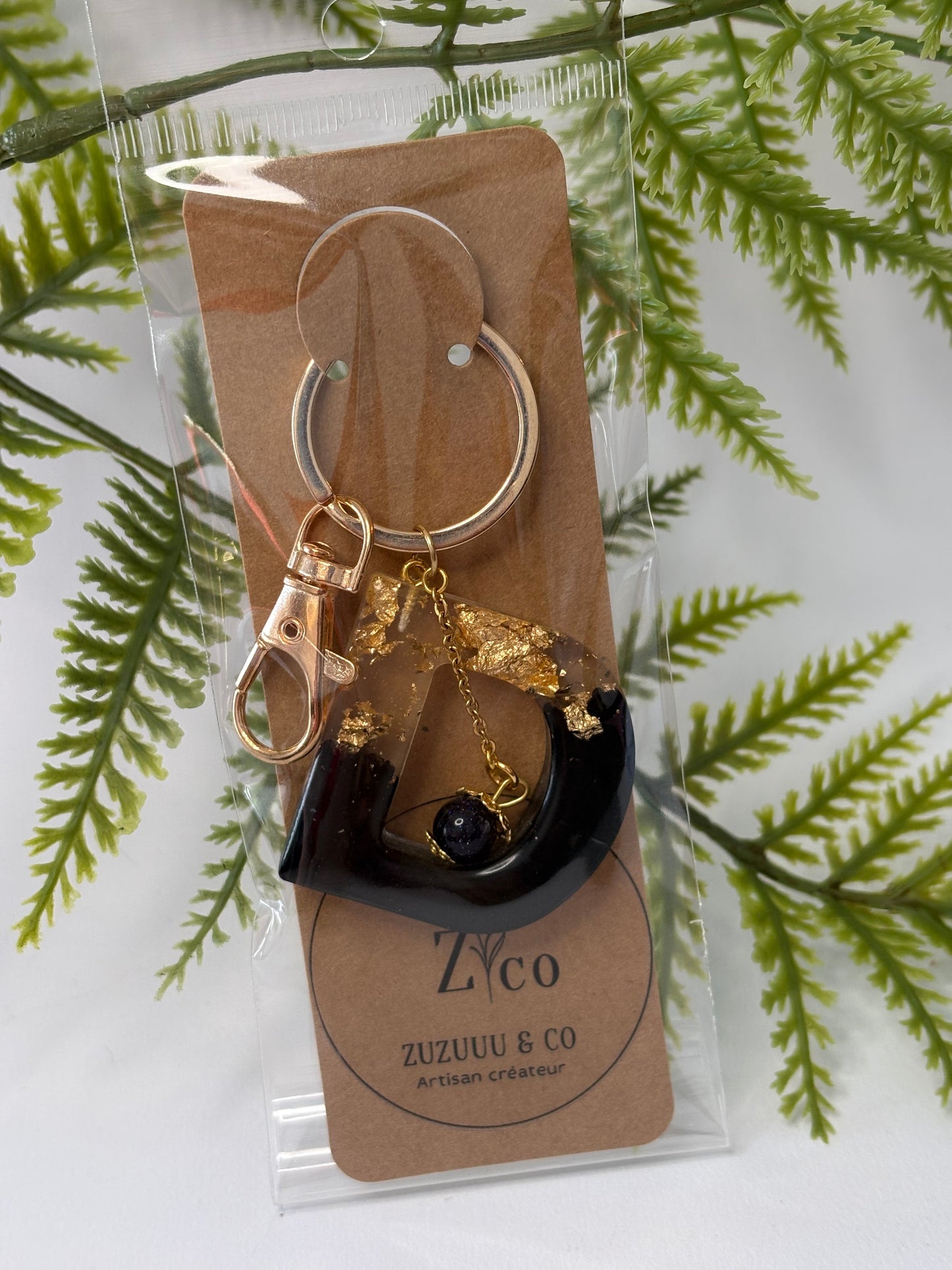 Porte-clés collection lettres Dorés