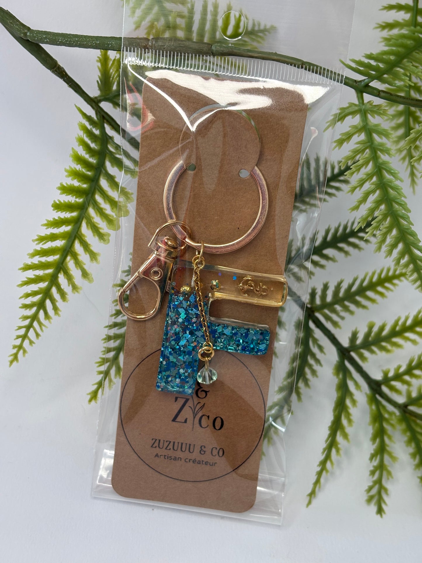 Porte-clés collection lettres Dorés