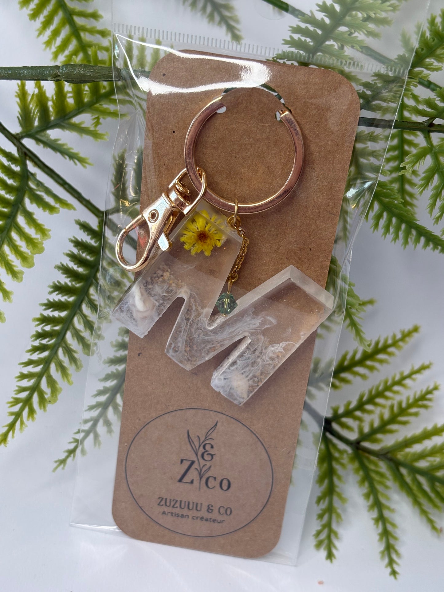 Porte-clés collection lettres Dorés