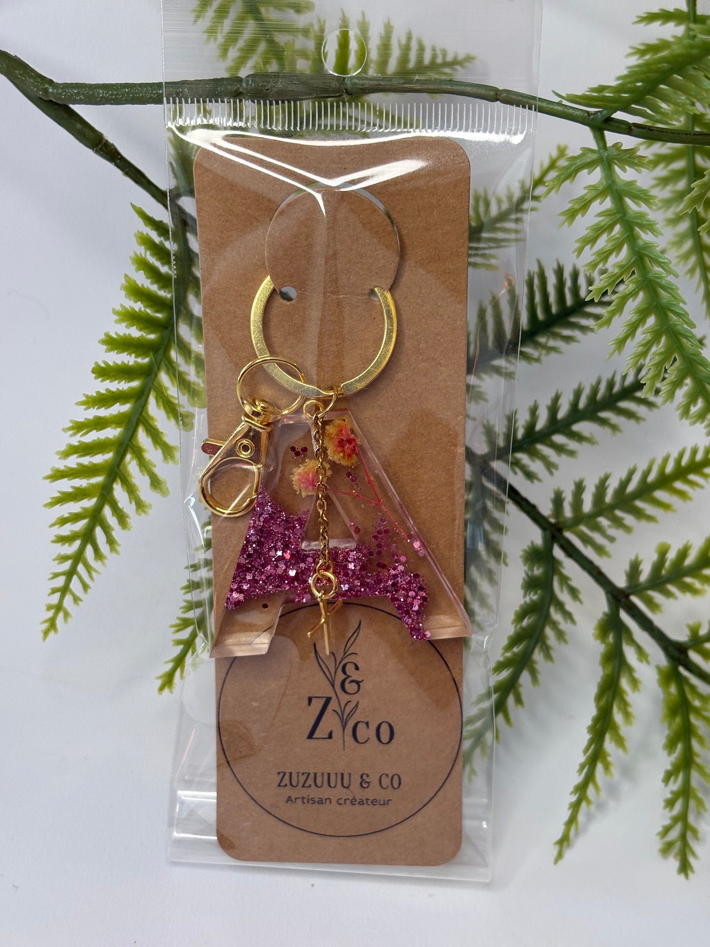 Porte-clés collection lettres Dorés