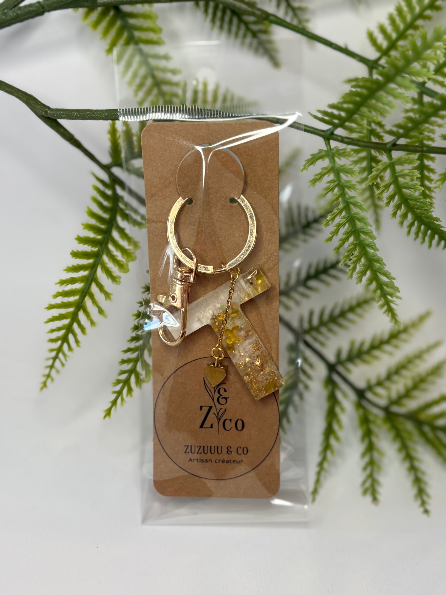 Porte-clés collection lettres Dorés