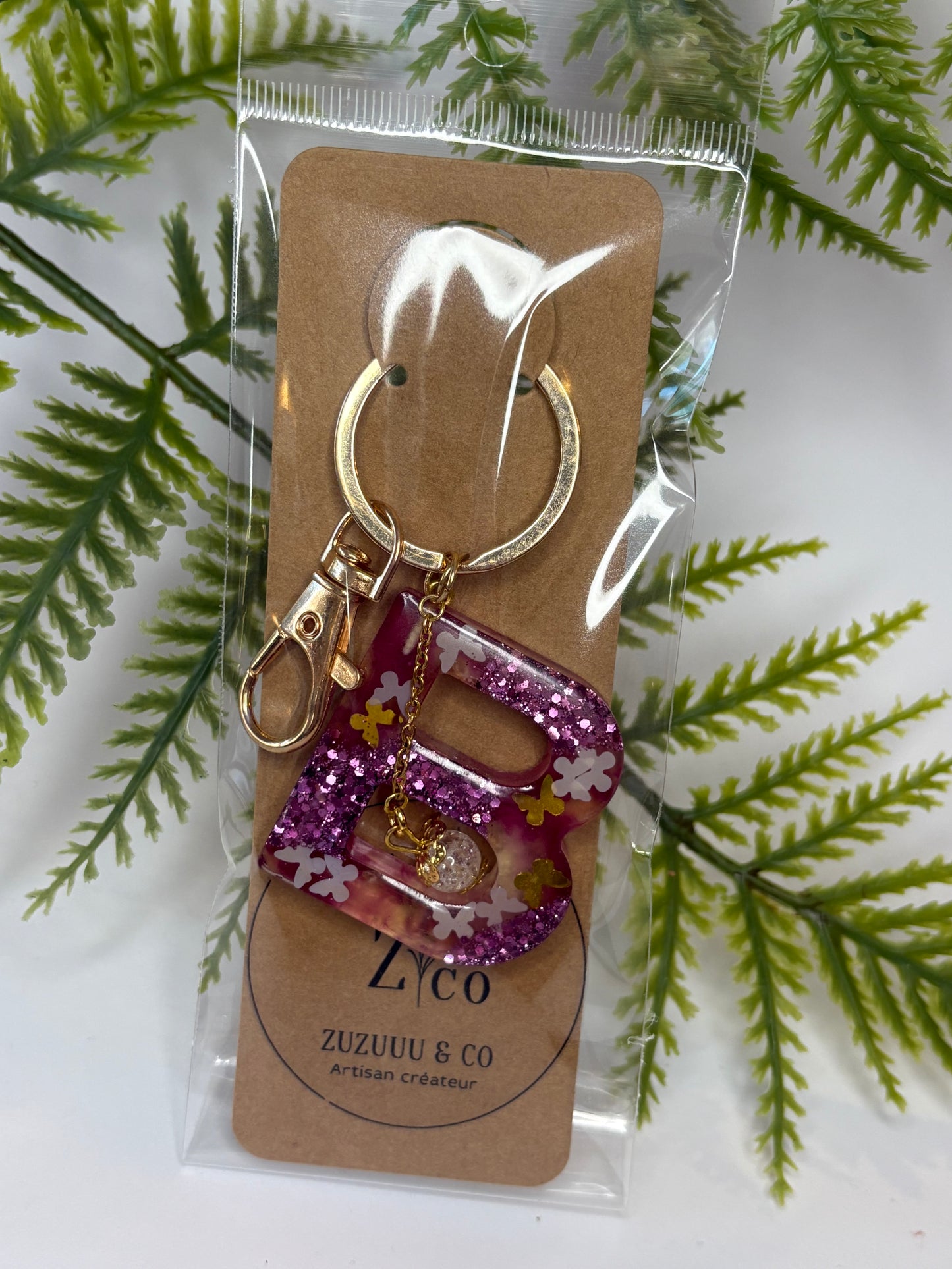 Porte-clés collection lettres Dorés