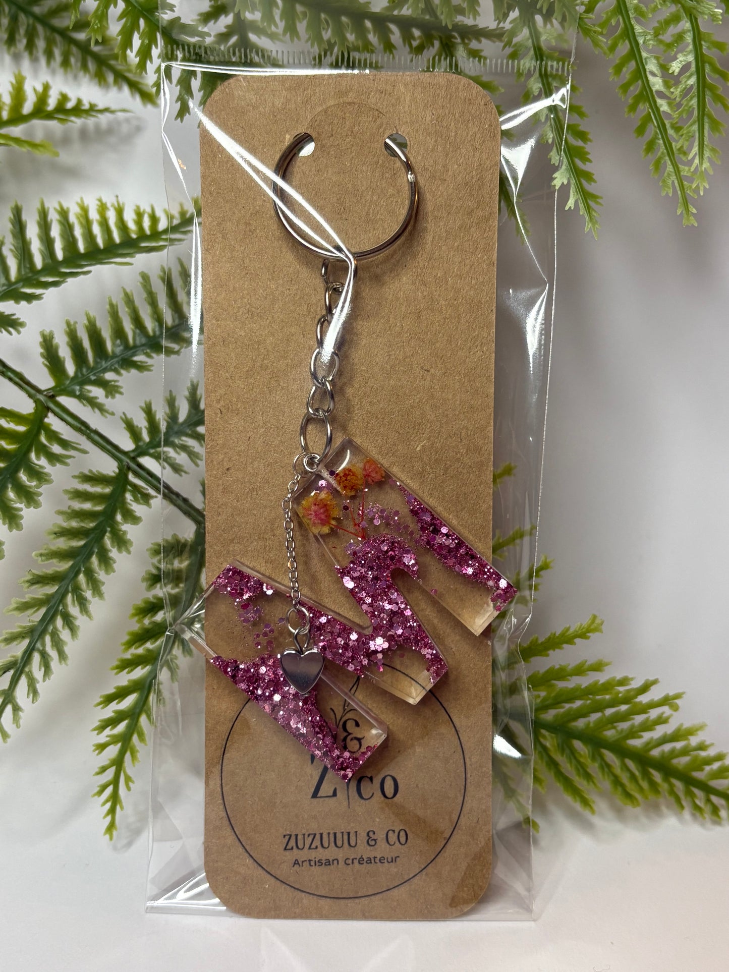 Porte-clés collection lettres Argentés