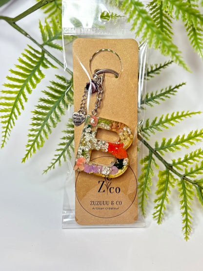 Porte-clés collection lettres Argentés