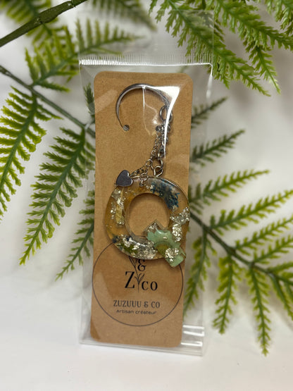 Porte-clés collection lettres Argentés