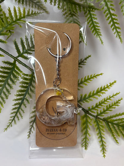 Porte-clés collection lettres Argentés