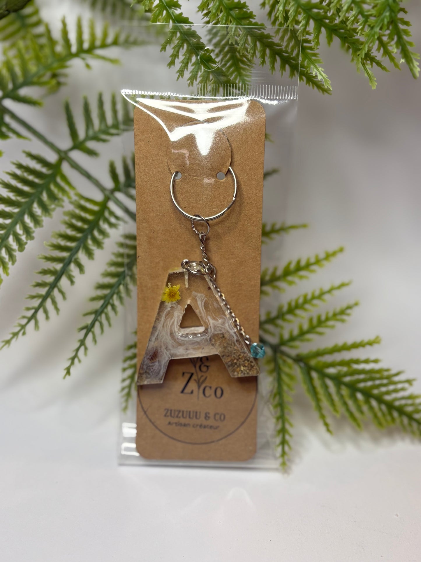 Porte-clés collection lettres Argentés