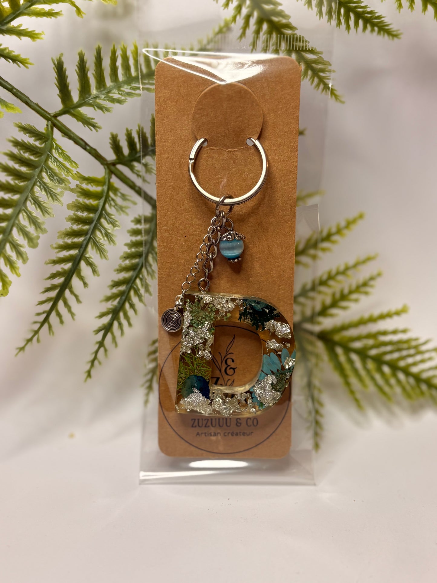 Porte-clés collection lettres Argentés