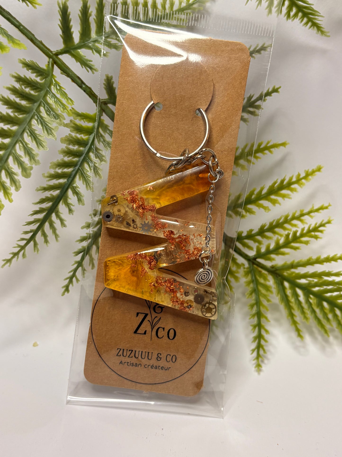 Porte-clés collection lettres Argentés