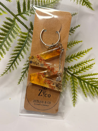 Porte-clés collection lettres Argentés