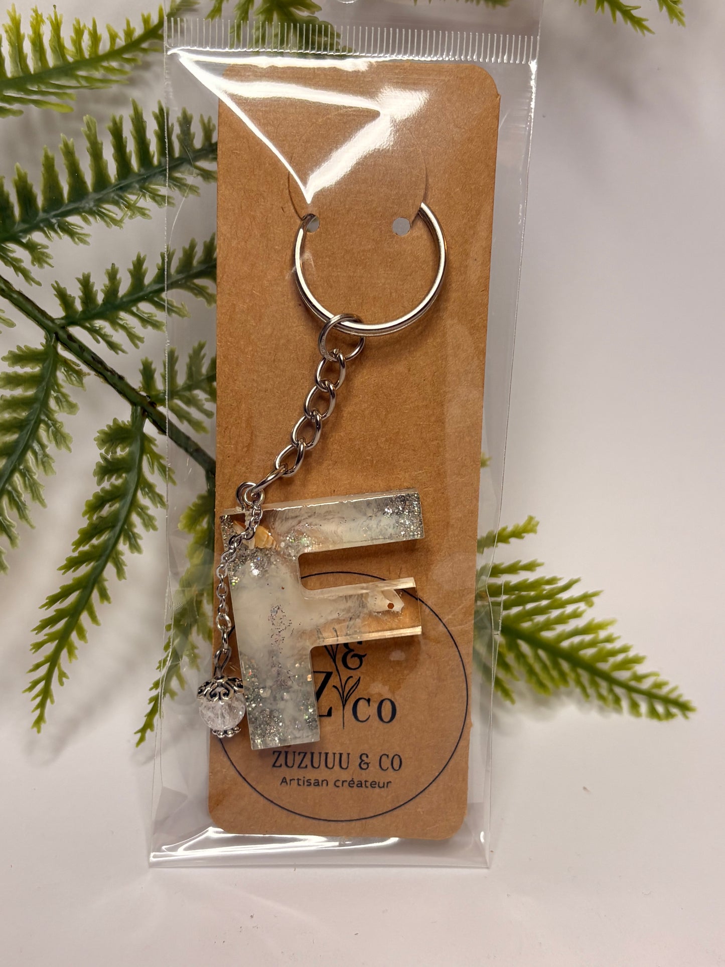 Porte-clés collection lettres Argentés