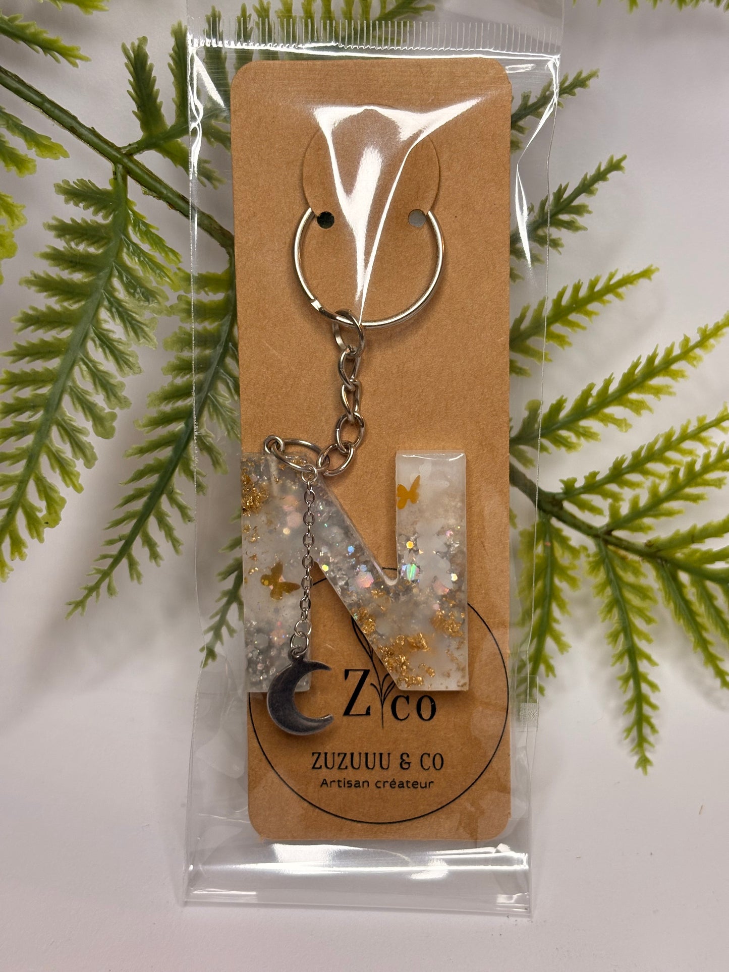 Porte-clés collection lettres Argentés