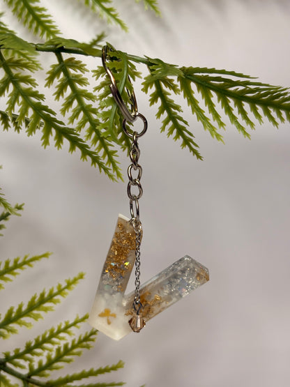 Porte-clés collection lettres Argentés