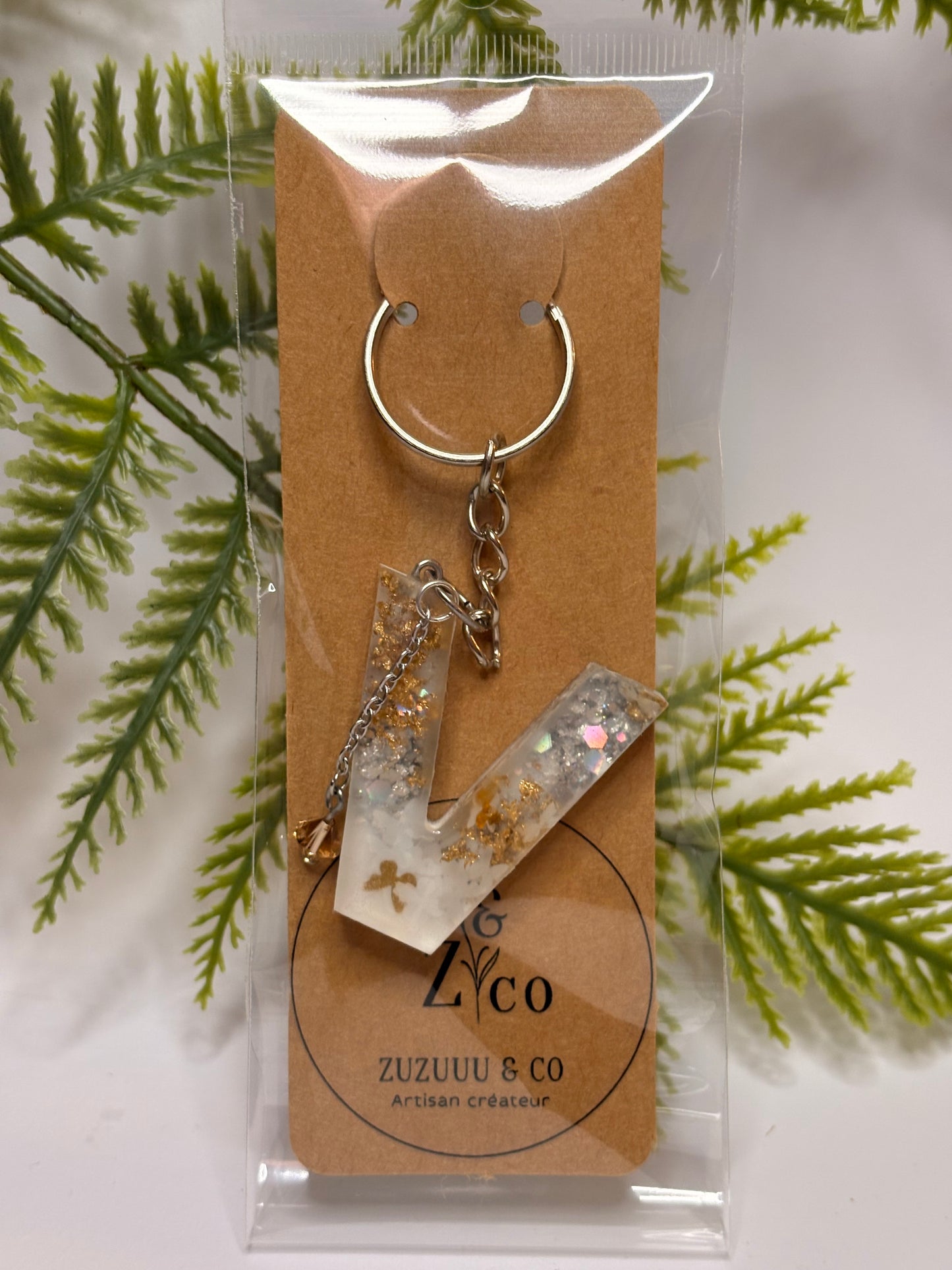 Porte-clés collection lettres Argentés