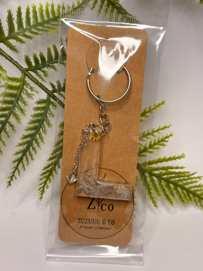 Porte-clés collection lettres Argentés