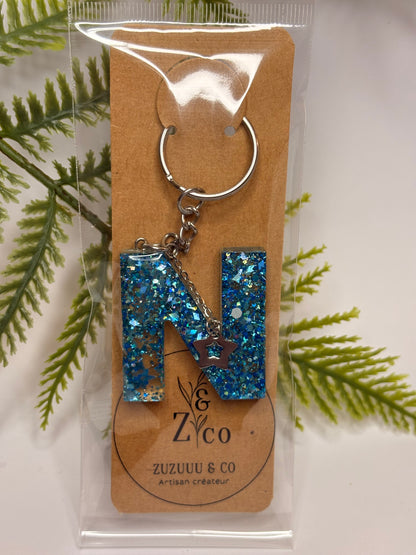 Porte-clés collection lettres Argentés