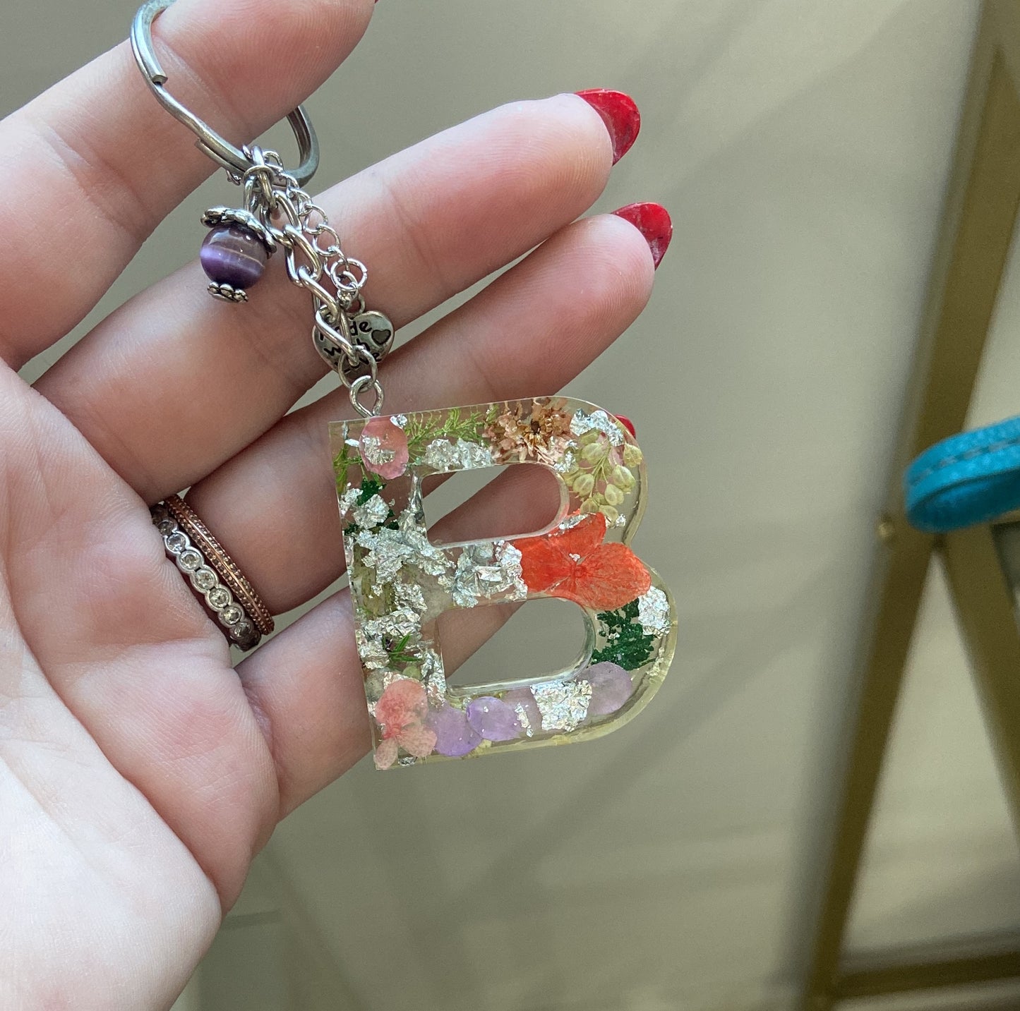 Porte-clés lettres de A à P