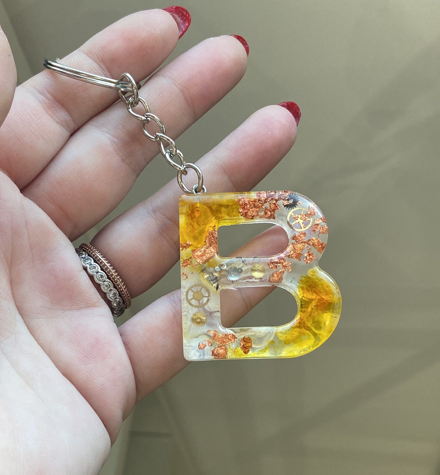 Porte-clés lettres de A à P