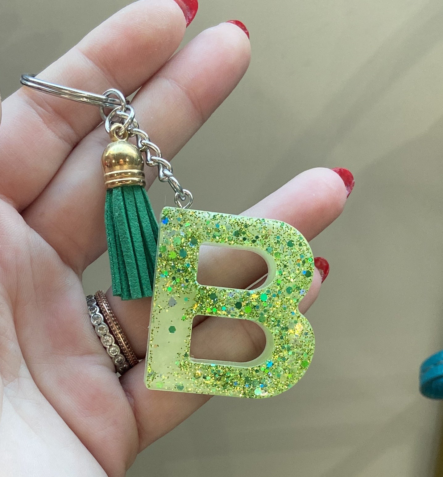 Porte-clés lettres de A à P