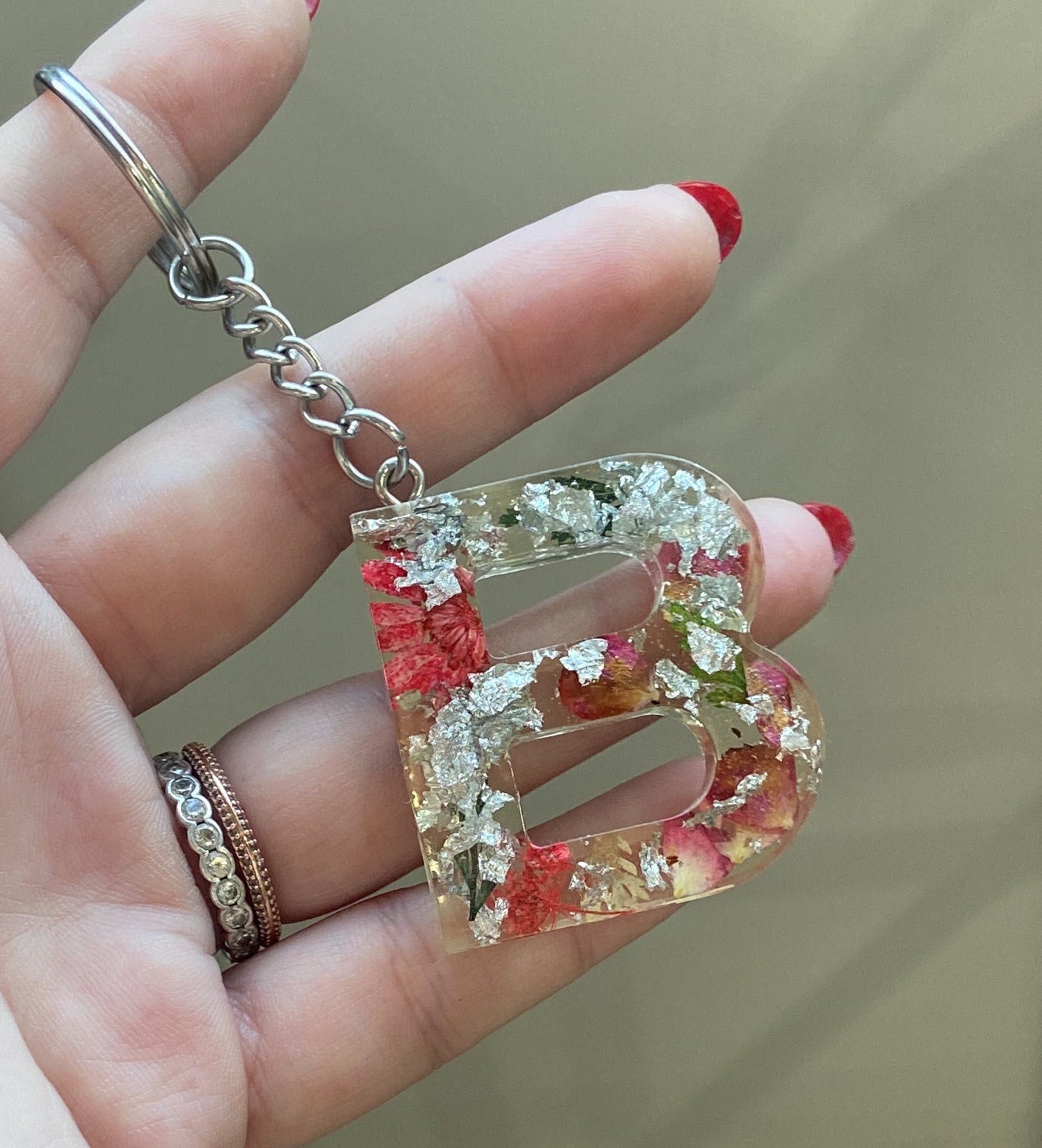 Porte-clés lettres de A à P