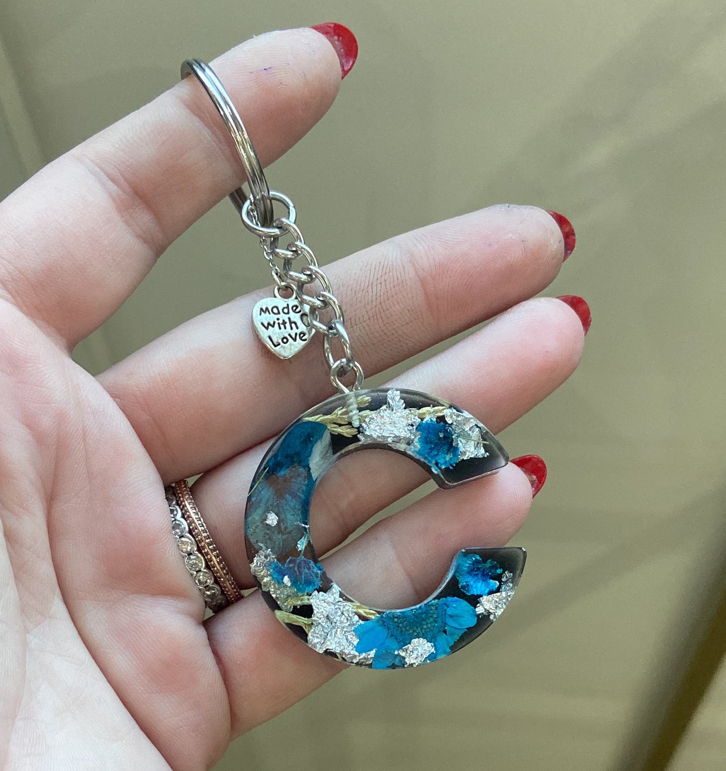 Porte-clés lettres de A à P