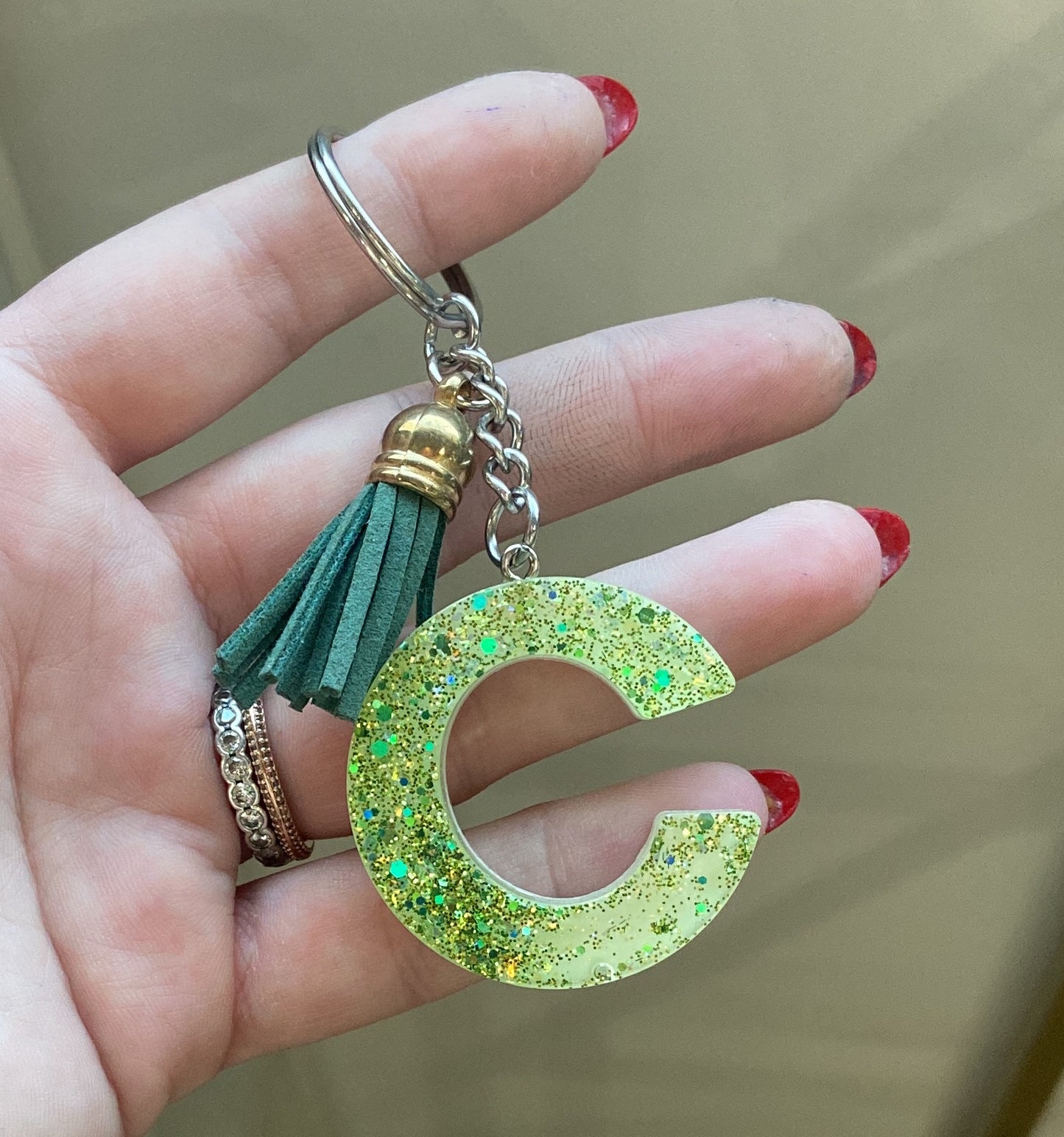 Porte-clés lettres de A à P