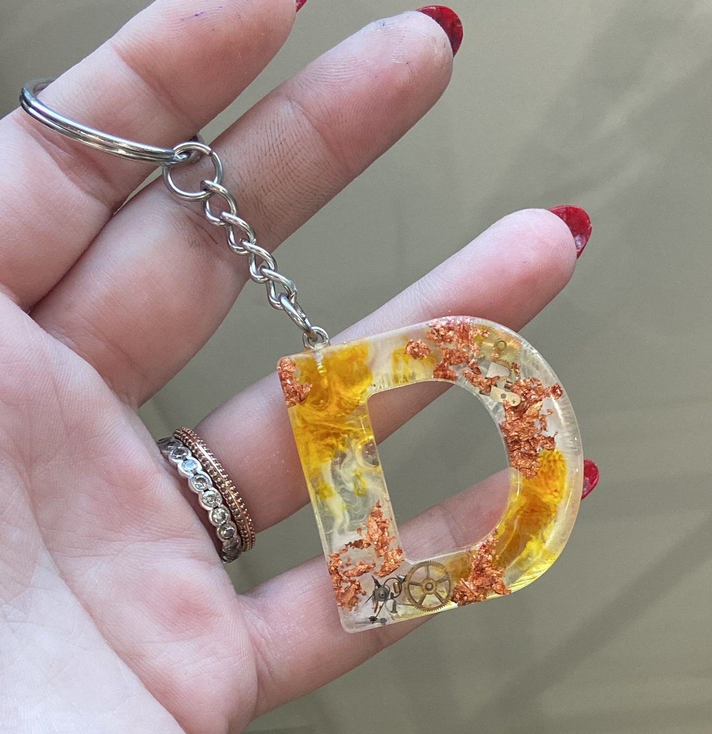 Porte-clés lettres de A à P
