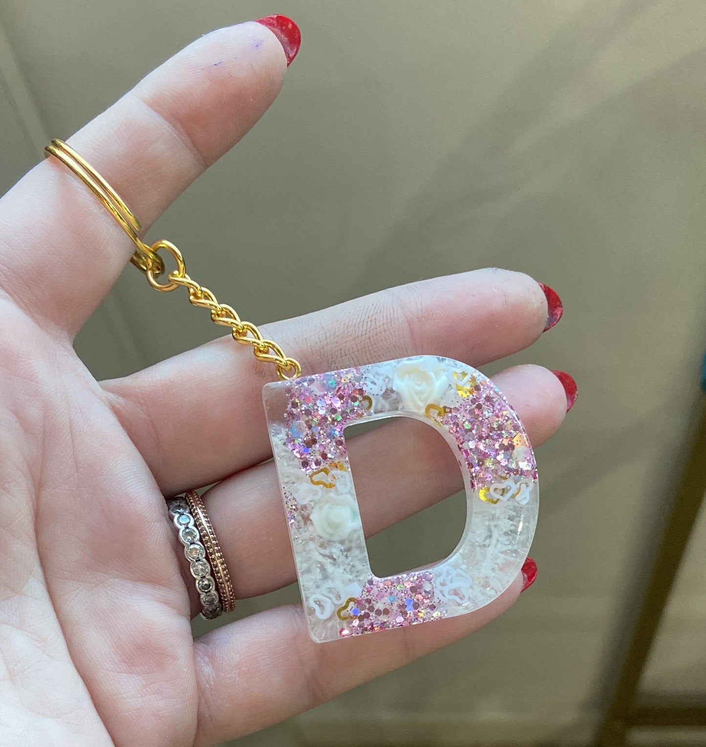 Porte-clés lettres de A à P