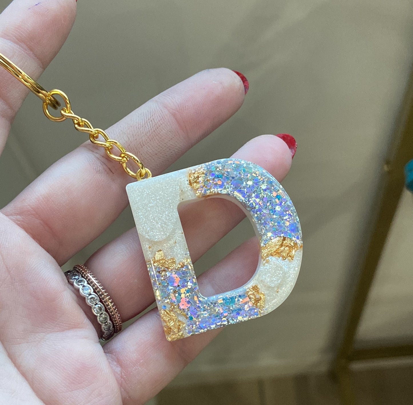 Porte-clés lettres de A à P