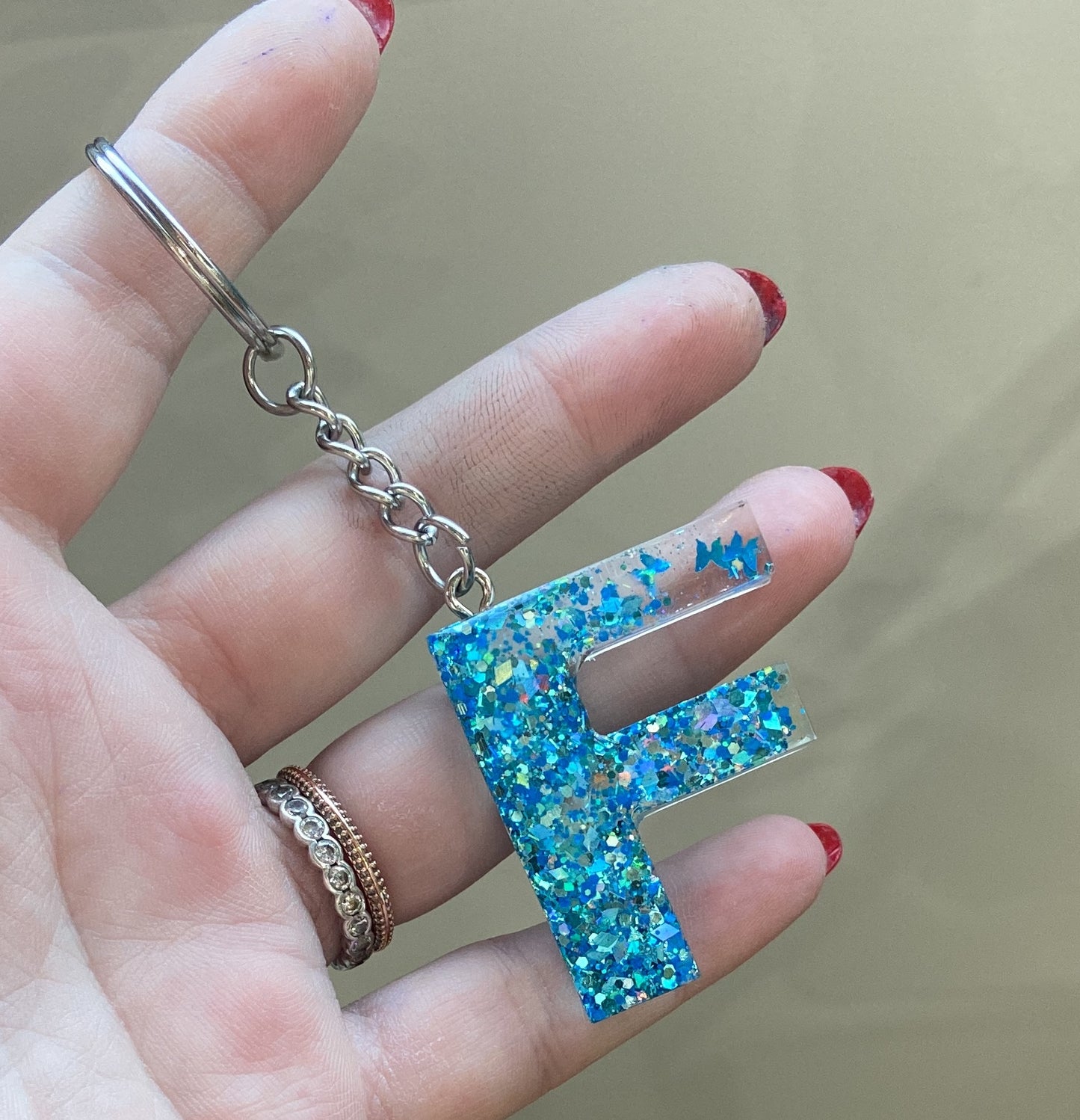 Porte-clés lettres de A à P
