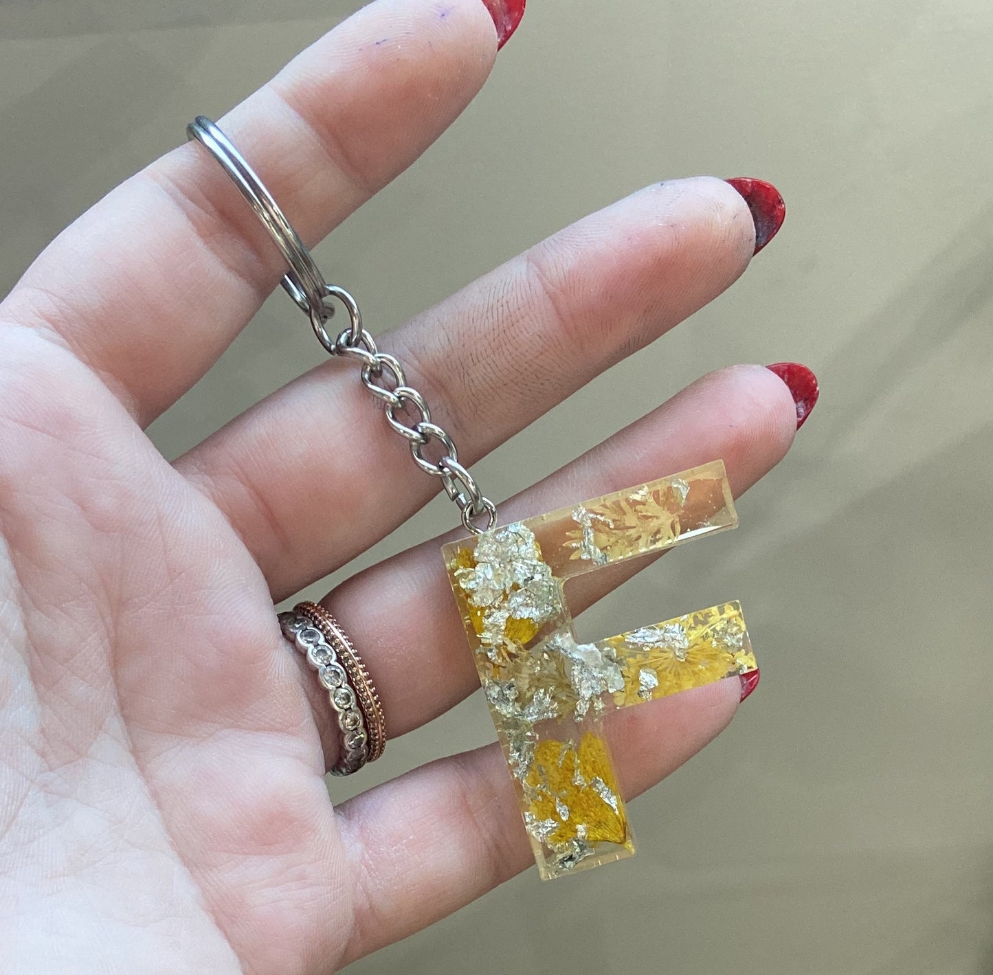 Porte-clés lettres de A à P