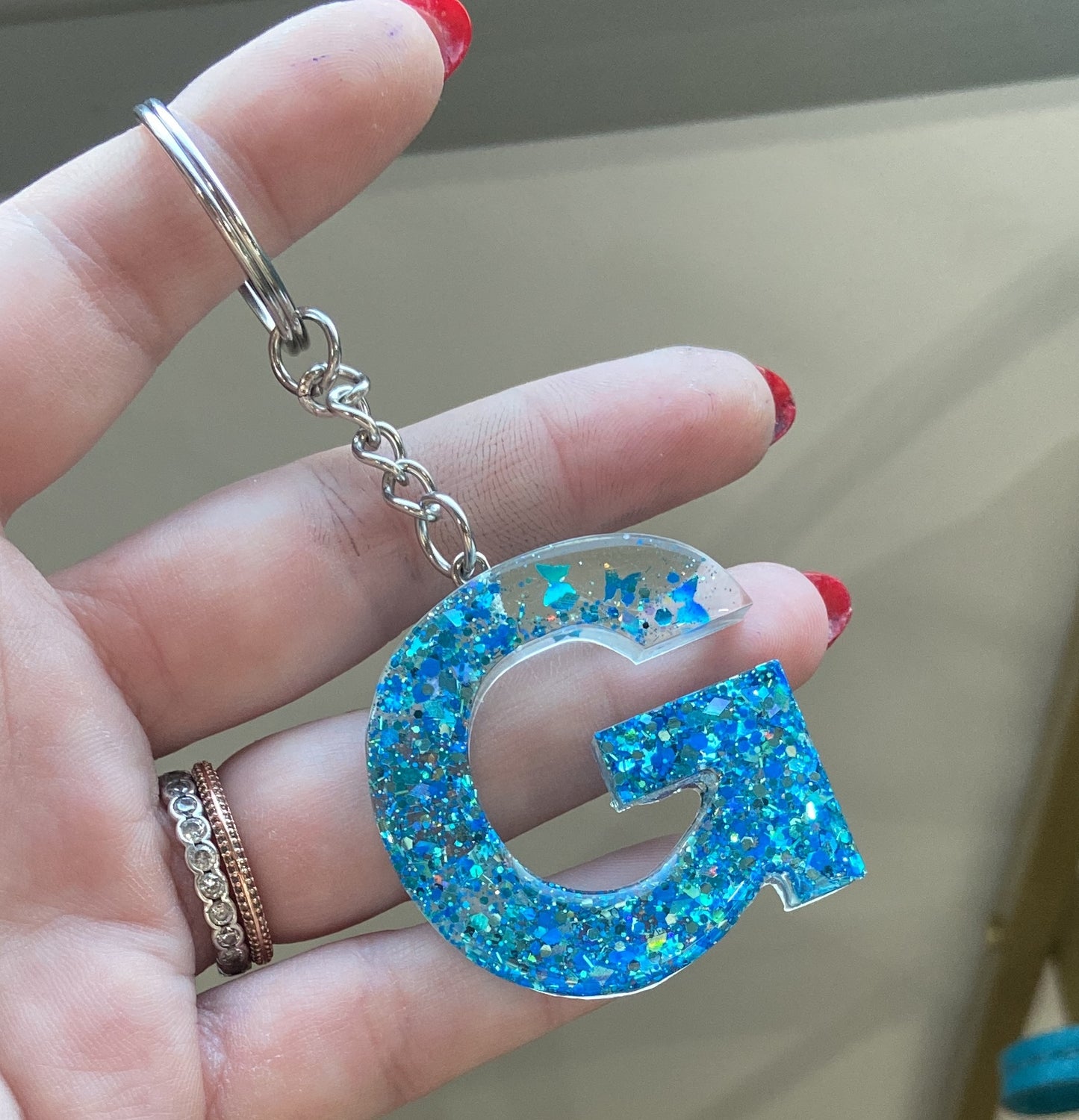 Porte-clés lettres de A à P