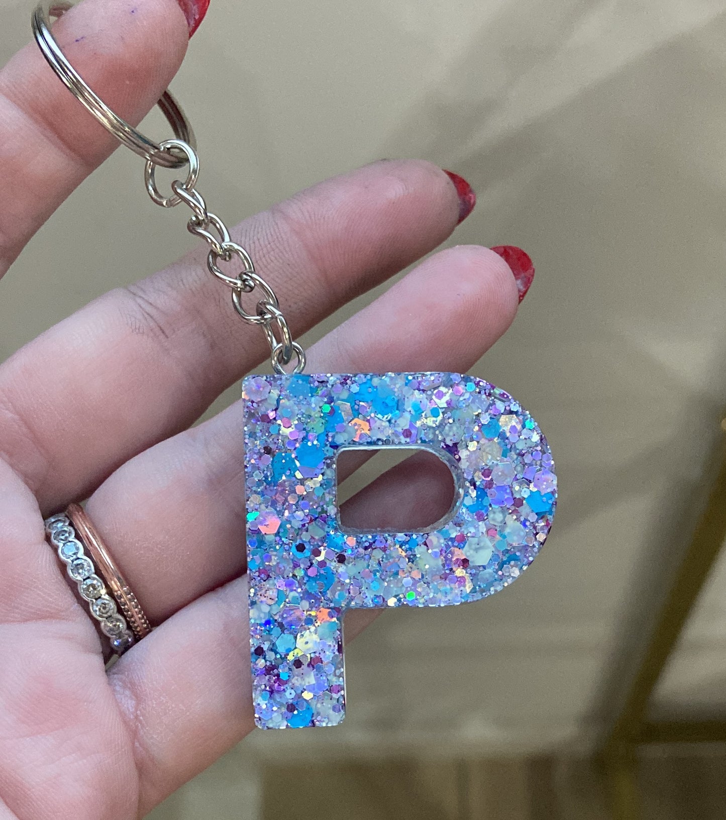 Porte-clés lettres de A à P