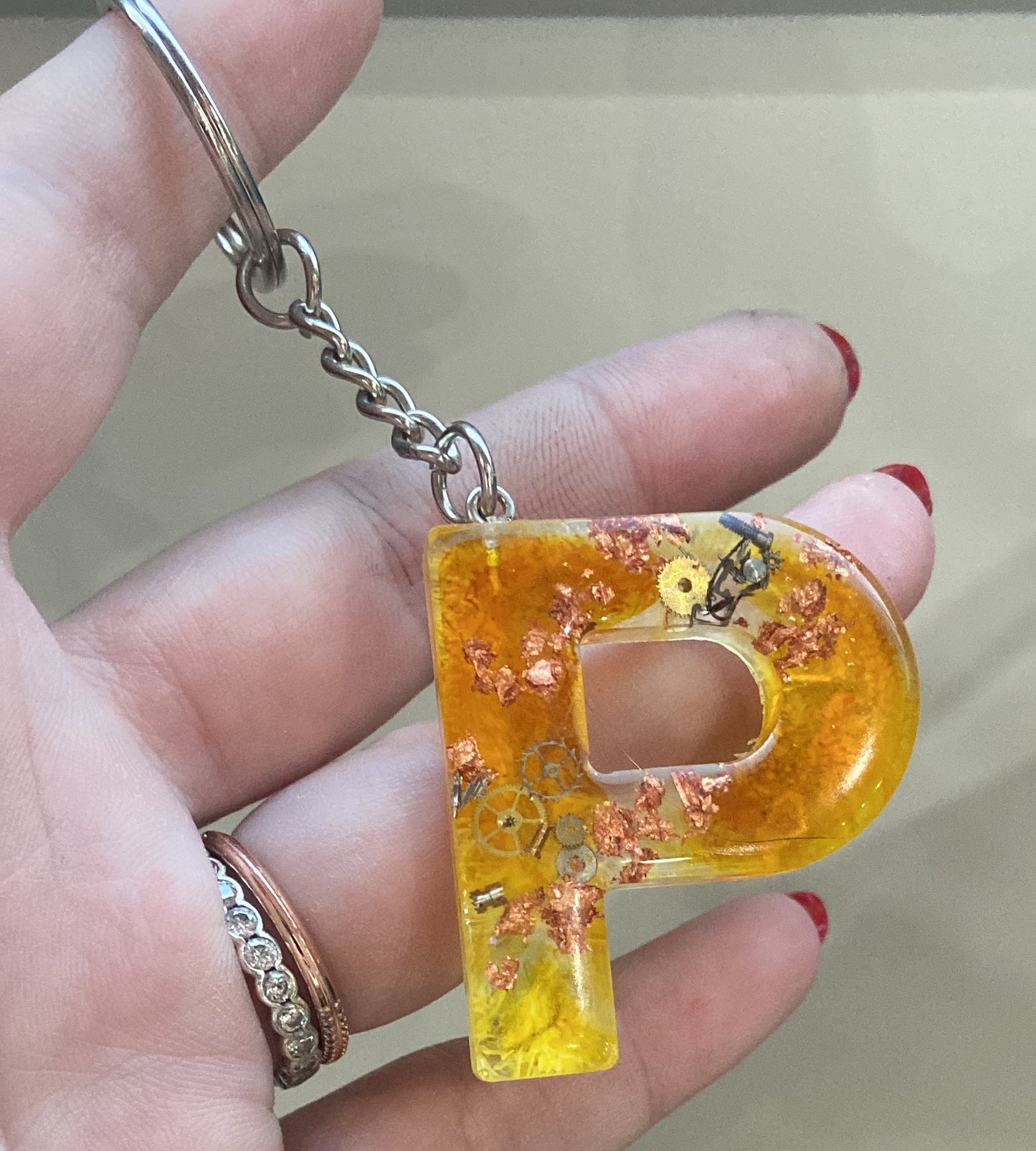 Porte-clés lettres de A à P
