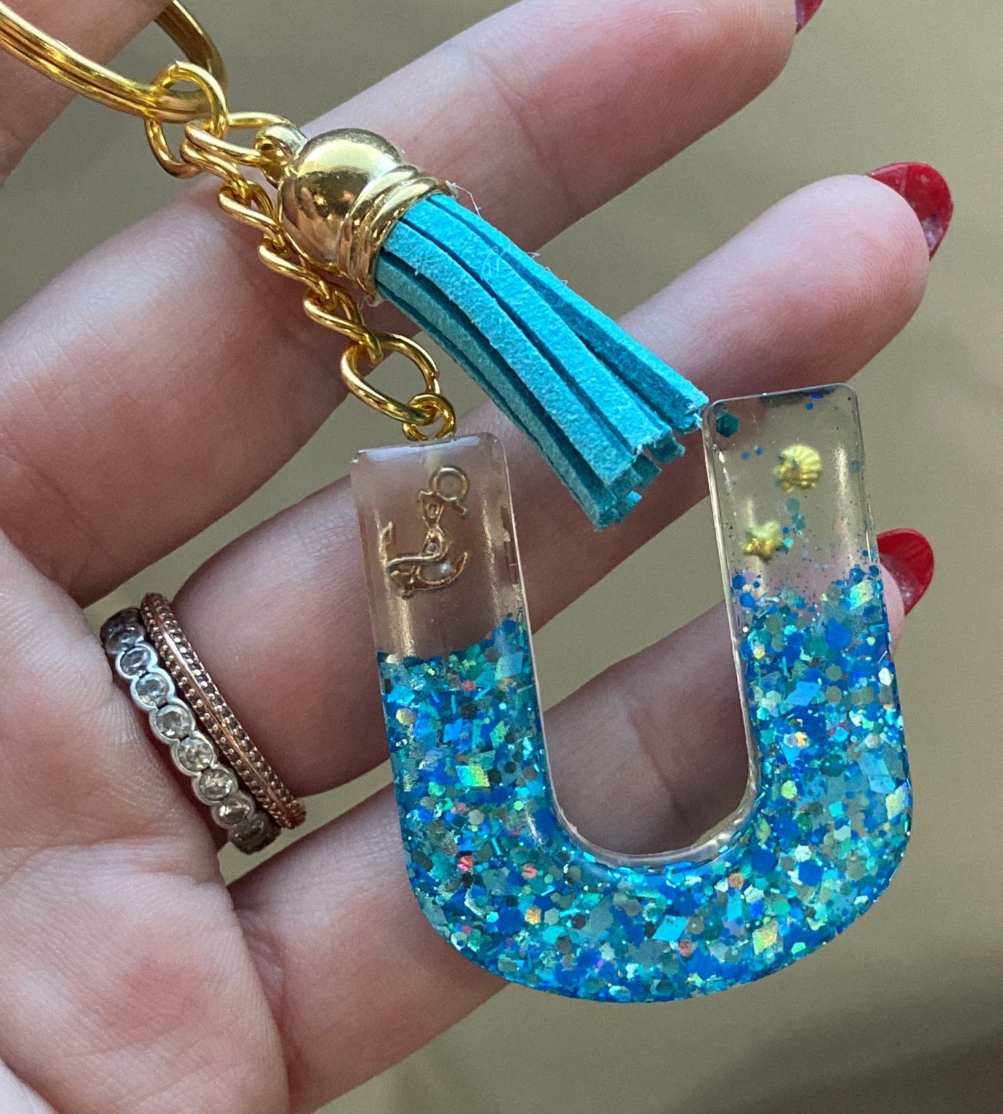 Porte-clés lettres de Q à Z